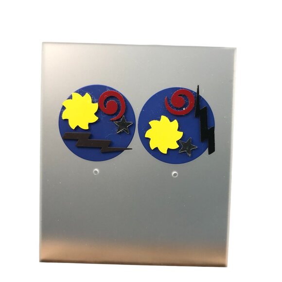 RARE Retro Avon Magnetic Collage Earrings, Vintage Unique Studs, Design Your Own - Picture 4 of 7